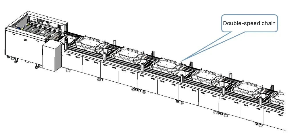 Module Double-Speed Chain Conveyor