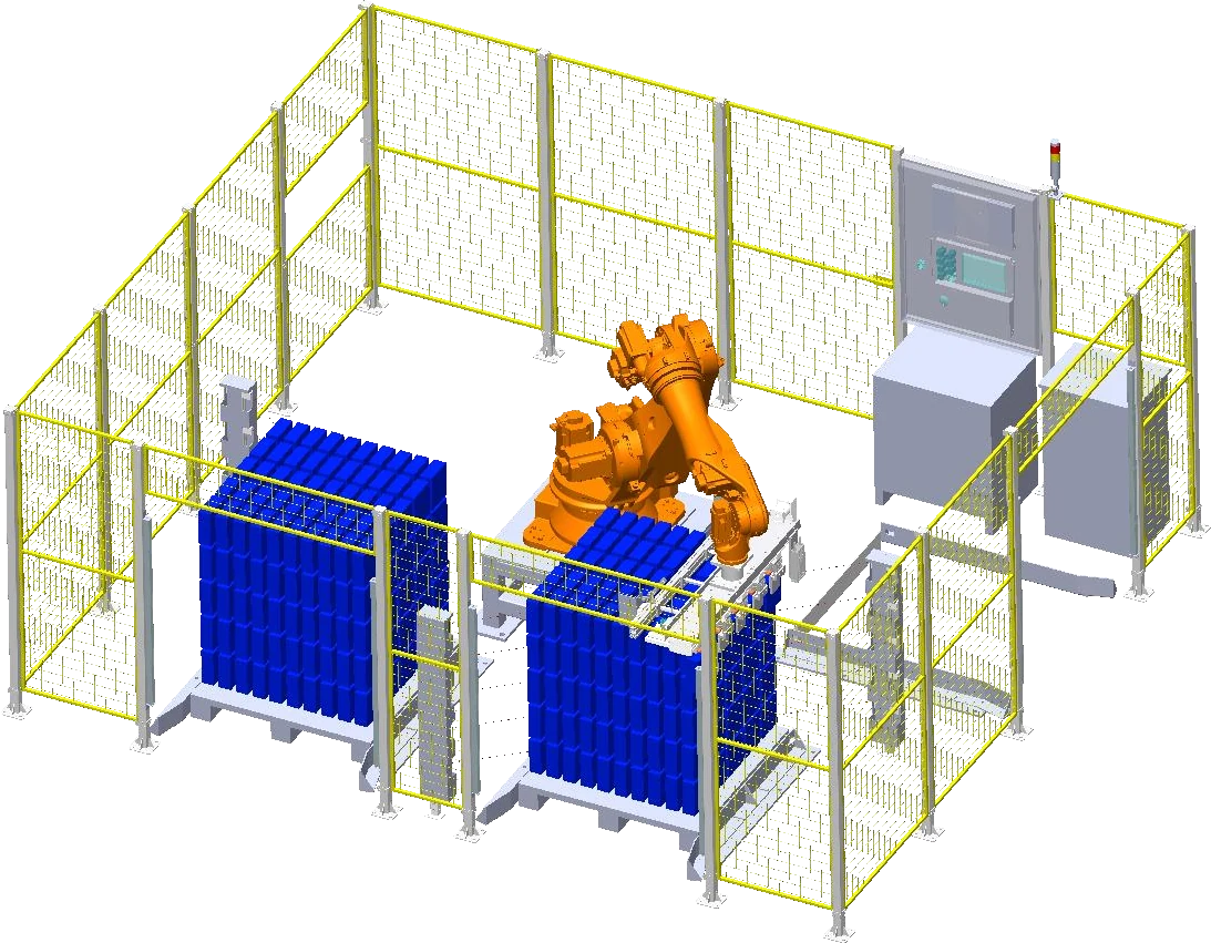 Robotic Cell Depalletizing Station